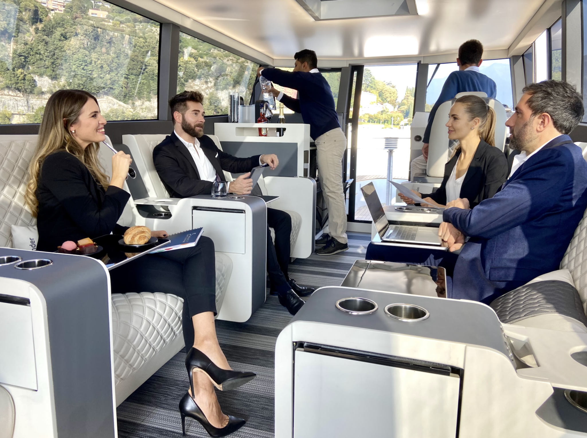 Among the best cities for business meetings there is lake como for corporate events on luxury boat the best places to have meetings on these comfortable seats